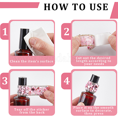 Отделка стразами из смолы и бисером DIY-WH20050-05E-1