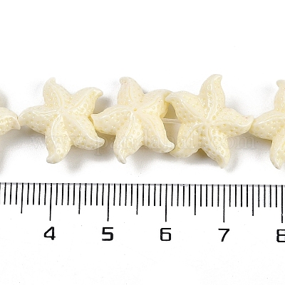 Нити резных бусин синтетического коралла CORA-K009-06B-1