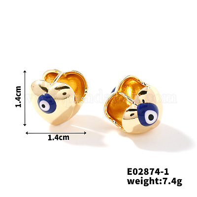 Изысканные латунные серьги-кольца в европейском стиле WU8632-1-1