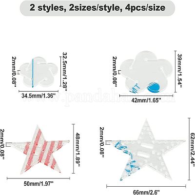 Акриловый шаблон ручной работы DIY-CA0001-48-1