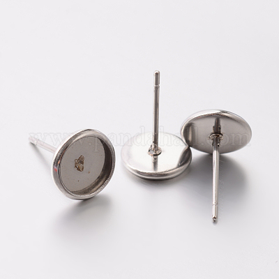 Серьги-гвоздики из нержавеющей стали 304 STAS-E074-05-1