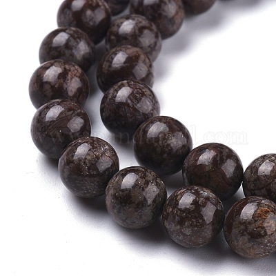 Природные снежинка обсидиан бисер нитей G-K410-10-8mm-1