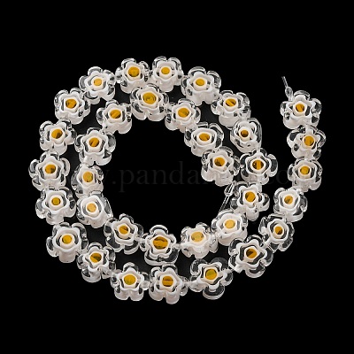 Ручной работы millefiori стеклянные бусины нитки X-LAMP-G164-03O-1