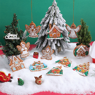 1 комплект рождественских пластиковых подвесок DIY-SC0026-46B-1