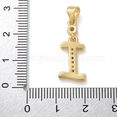 Латунные микро проложить кубического циркония подвески KK-M319-02G-I-1