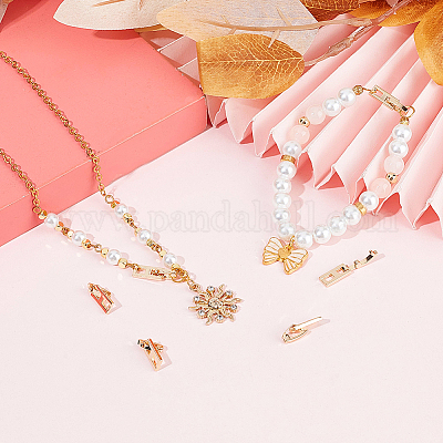 6 шт. латунные раскладывающиеся застежки KK-SC0005-46-1