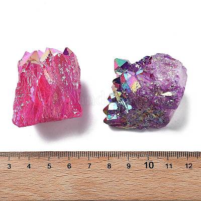 Гальванизированные украшения из натурального кварцевого кристалла DJEW-B012-02-1