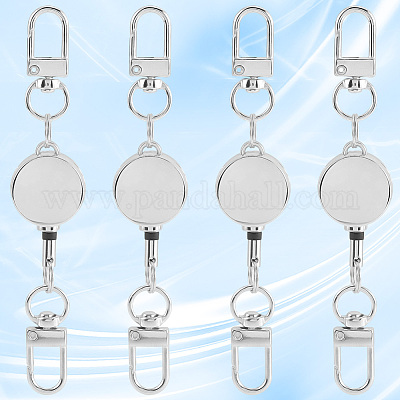 4 шт. прочные выдвижные застежки для брелка из сплава FIND-SC0016-49P-1