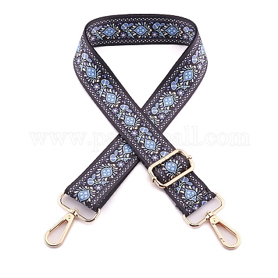 Цветочный узор нейлоновая парусиновая сумка лямки для сумок&nbsp;PW-WG5C768-03-1