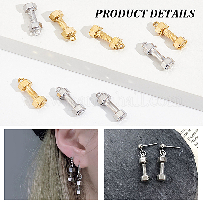 8 шт. подвески из нержавеющей стали 304 двух цветов STAS-UN0059-56-1