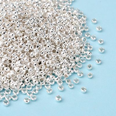 Зажимные бусины из латуни KK-L022-S-1