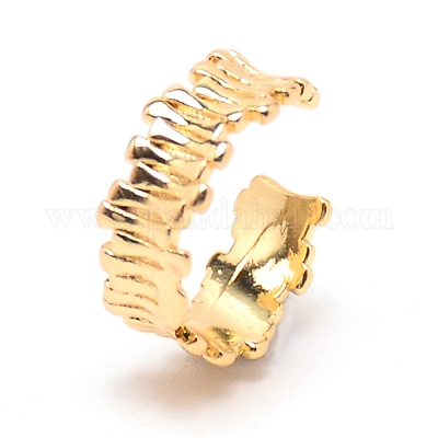 Фактурные серьги-каффы из латуни EJEW-TAC0010-002-1