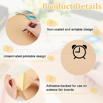 Самоклеящиеся наклейки из крафт-бумаги формата А4 STIC-WH0002-026-1