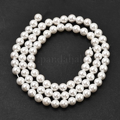 Гальванические оболочки жемчужные бусы пряди BSHE-K017-5mm-01-1