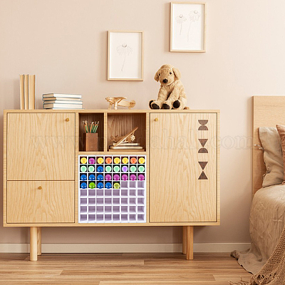 64 сетка ПВХ пигмент держатель стеллажи для демонстрации AJEW-WH0348-711-1