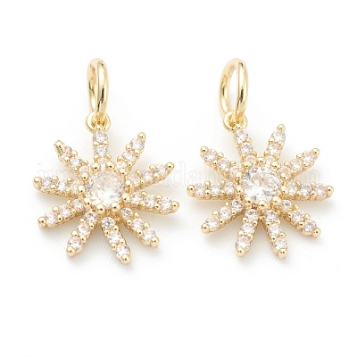 Медные прозрачные кубические циркониевые подвески ZIRC-B010-15G-1