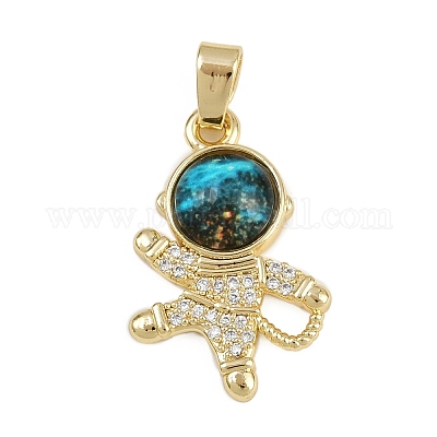 Латунные микропаве из прозрачного кубического циркония KK-D409-19G-1