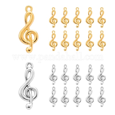 Подвески со скрипичным ключом из сплава в тибетском стиле FIND-FS0001-11M-1