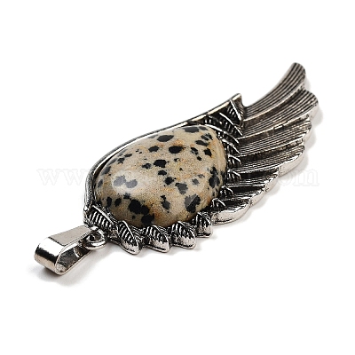 Натуральный далматин JasPer большие подвески G-G112-02AS-07-1