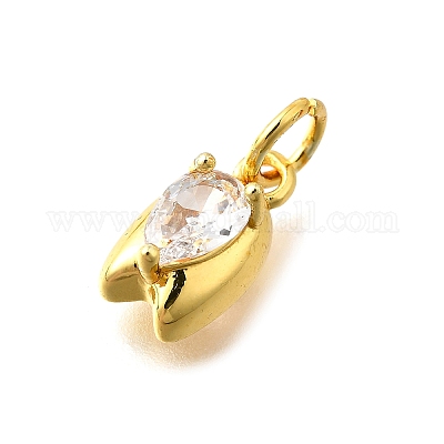 Латунные микро проложить кубического циркония подвески KK-Z102-03G-01-1