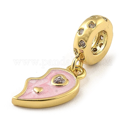 Подвеска из латуни с микропаве из кубического циркония KK-H456-10G-1