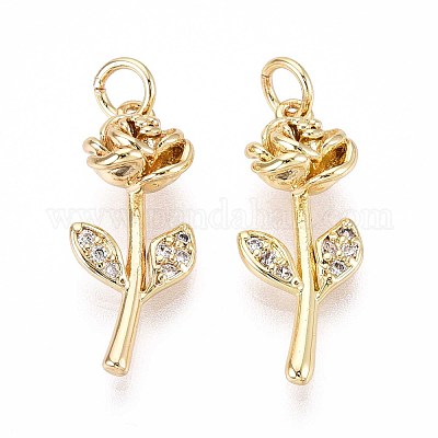 Латунные микро проложить кубического циркония подвески KK-T071-123G-1