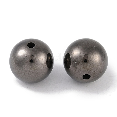 Пластиковые круглые бусины ccb&nbsp;ALUM-U001-08A-09-1