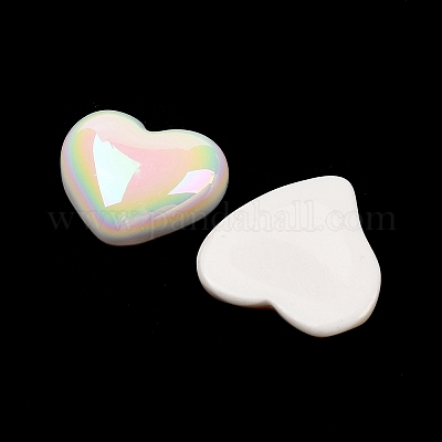 Гальванические кабошоны из переливающейся непрозрачной смолы с декодированием RESI-Q230-07-1