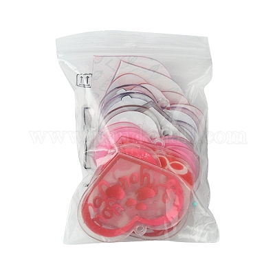 14 шт. 7 стиля подвески из прозрачного акрила ко Дню святого Валентина OACR-FS0001-98-1