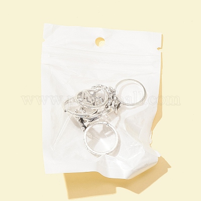 Набор штабелируемых колец из сплава в форме бабочки RJEW-FS0001-05A-1