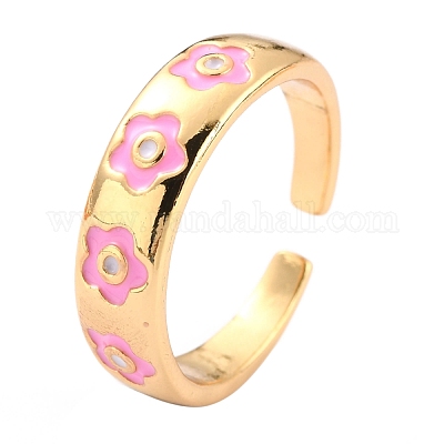 Манжеты из латуни с эмалью RJEW-H543-17G-1