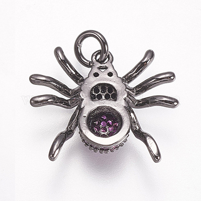 Латунные микро проложить кубического циркония подвески ZIRC-A009-03B-1