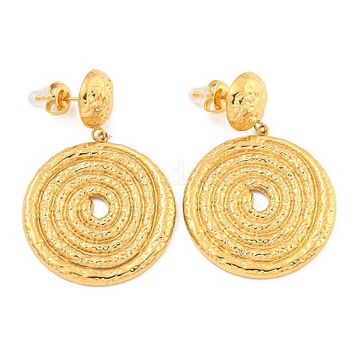 Серьги-гвоздики из нержавеющей стали 304 с текстурой для женщин EJEW-Z053-05G-02-1