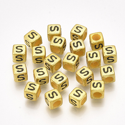 Акриловые бусины PB43C9308-G-S-1