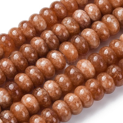 Окрашенные природные белый нефрит бисер пряди G-G107-A31-01-1