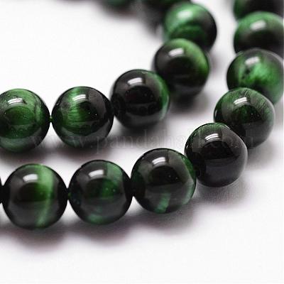 Естественно тигровый глаз шарик нити G-D840-54-10mm-01-1