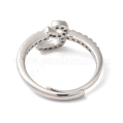 Стойка с покрытием из латуни с кубическим цирконием и арабскими буквами RJEW-S407-10P-16-1