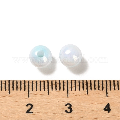 Непрозрачные акриловые бусины OACR-Z016-01B-02-1