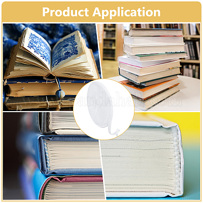 40м поликоттоновая лента с узором «елочка» OCOR-WH0003-076A-02-1