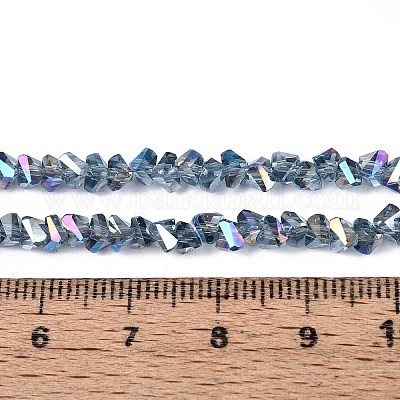 Гальванизируйте прозрачное стекло бисер нитей GLAA-N021-4mm-29-1