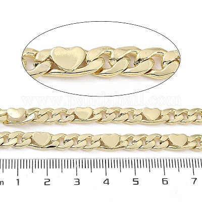 Латунные цепи Фигаро CHC-F018-09G-02-1