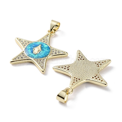 Покрытие стойки латунь микропаве прозрачные подвески из кубического циркония KK-C041-06J-G-1