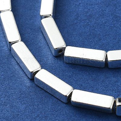 Гальванические нити из синтетических немагнитных гематитовых бусин G-I360-Y02-04-1