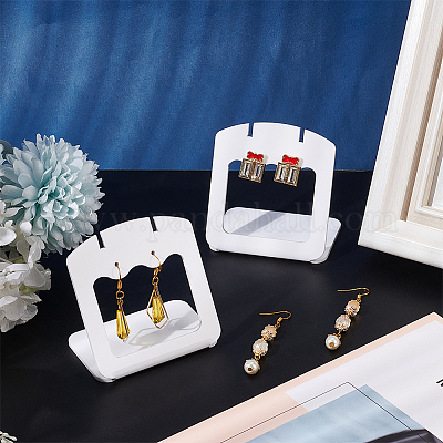 Акриловые подставки для сережек с наклоном bacl EDIS-WH0031-28A-03-1