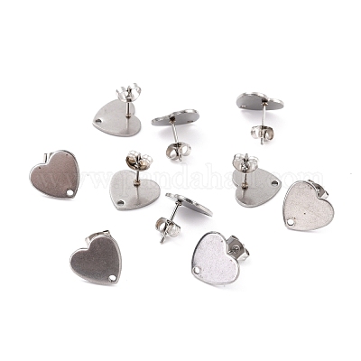 Wholesale 304 Stainless Steel Stud Earring Findings 