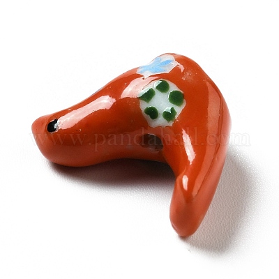 Ручной печатный шарики фарфора PORC-F005-04-1