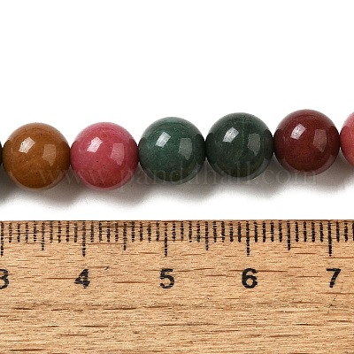 Окрашенные природные малайзии нефрита бисер нитей G-G021-02B-15-1