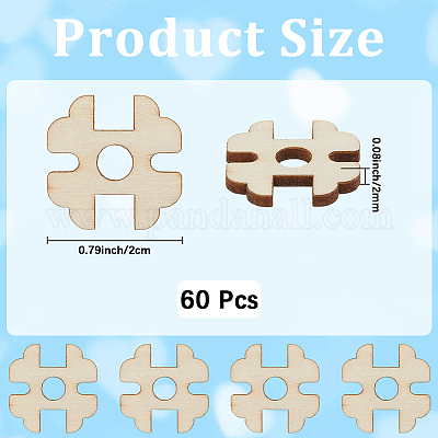 1 набор деревянных пуговиц с 1 отверстиями BUTT-CY0001-16B-1