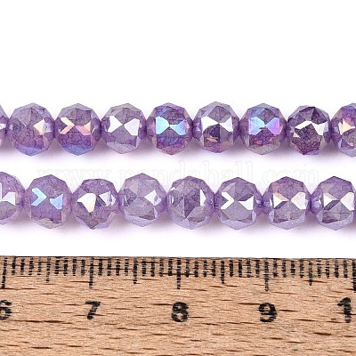 Anlaufschutz-Glasperlenstränge mit galvanischer Beschichtung&nbsp;GLAA-N064-6mm-02-1