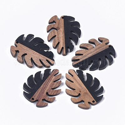 Подвески из смолы и ореха RESI-S358-57-1